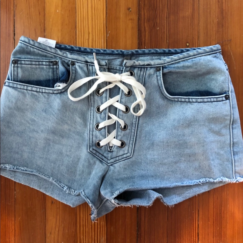 Denim shorts